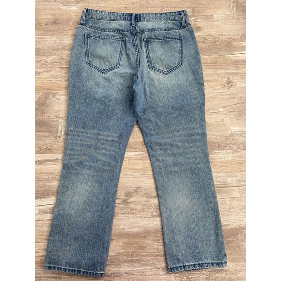 Who What Where Jeans Cropped Capri Pearl Studded Womens Size 6 - Picture 4 of 5